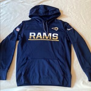 Nike Thermo-Fit Los Angeles Rams Football Dark Blue Hoodie